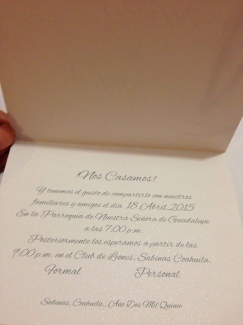 A 40 días de nuestro gran día, las invitaciones!! - 6