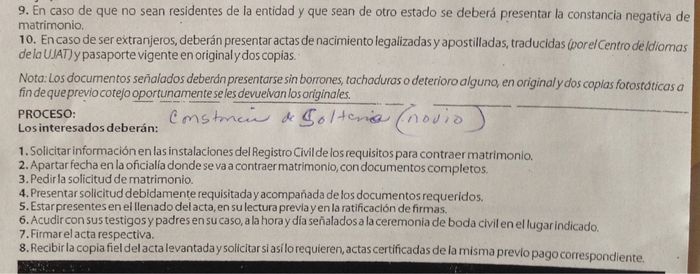 Requisitos para el civil en villahermosa - 2