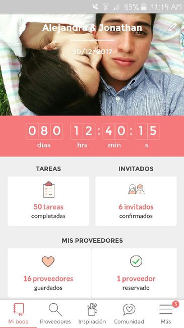 ¿Cuántos días faltan para tu día B? - 1