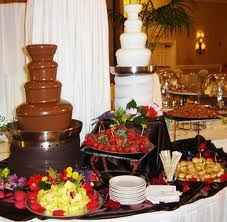 Fuente de chocolate .