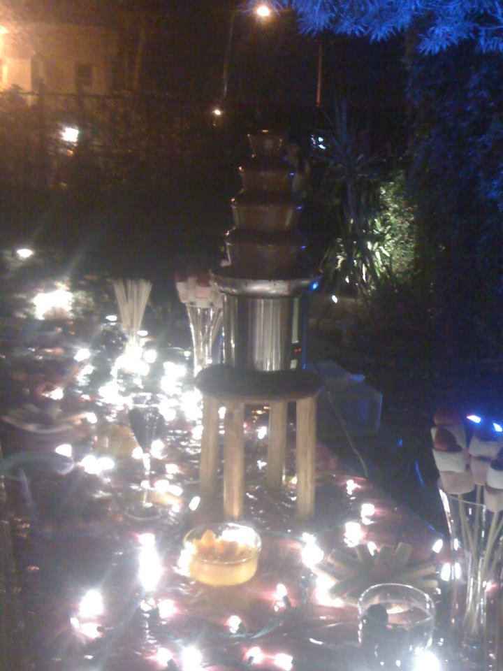 Fuente de chocolate .