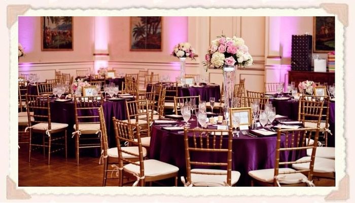 Decoración en morado