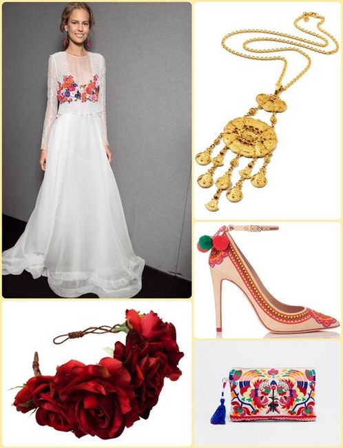 Vestido de novia mexicano 