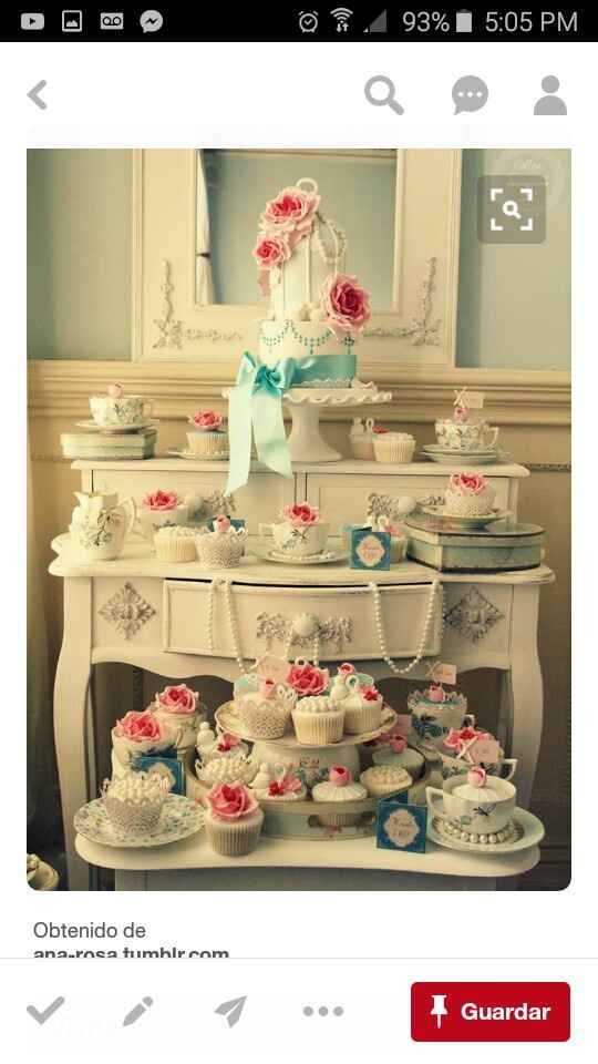 Ideas para mesa de dulces en jardin - 1