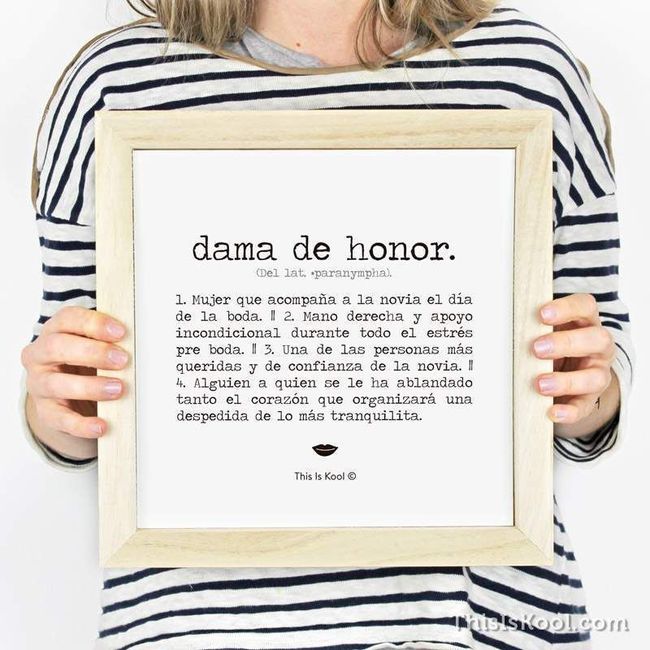 Damas de Honor. - 2
