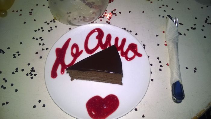 fue en un café...