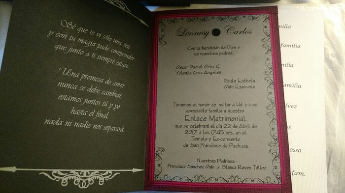 Invitaciones listas! aunque no muy conforme - 1