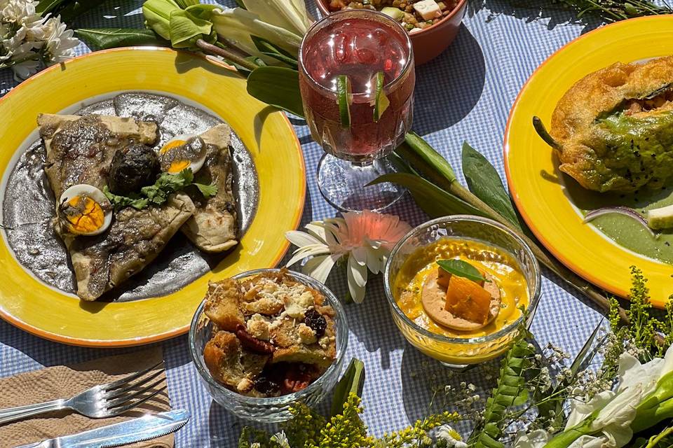 Menú para evento