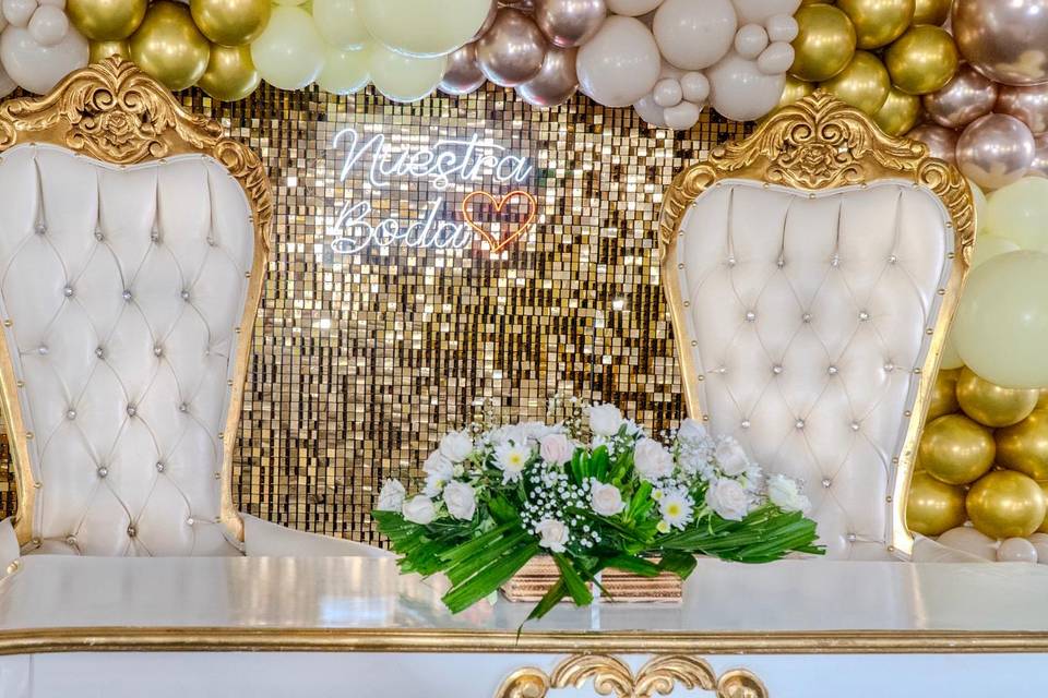 Alquiler de decoraciones para eventos nupciales