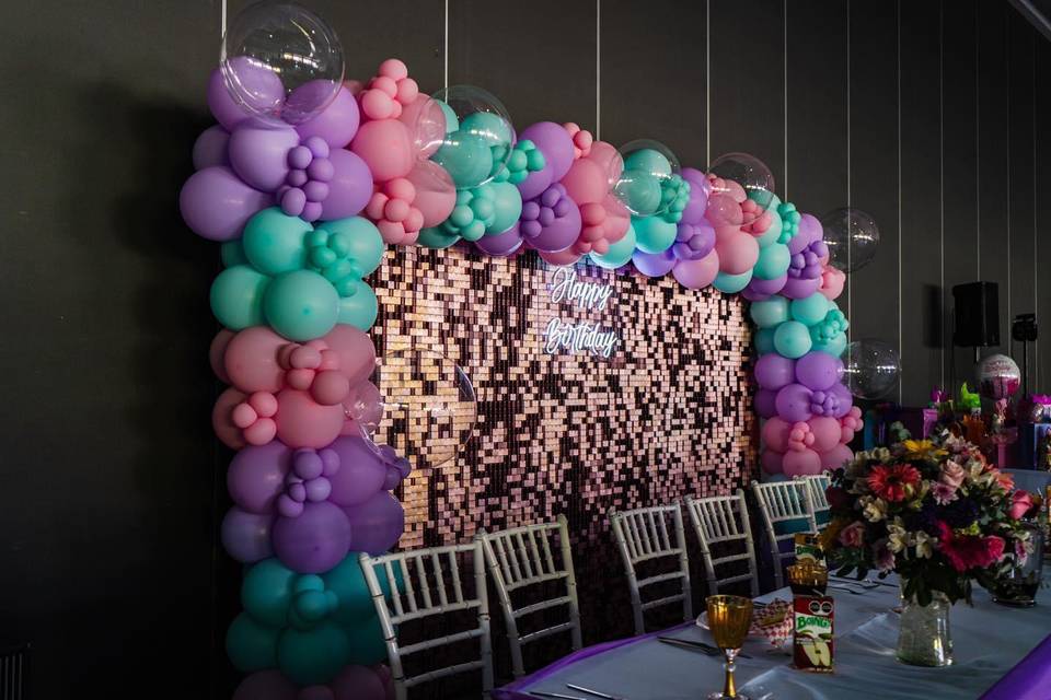 Decoración con globos