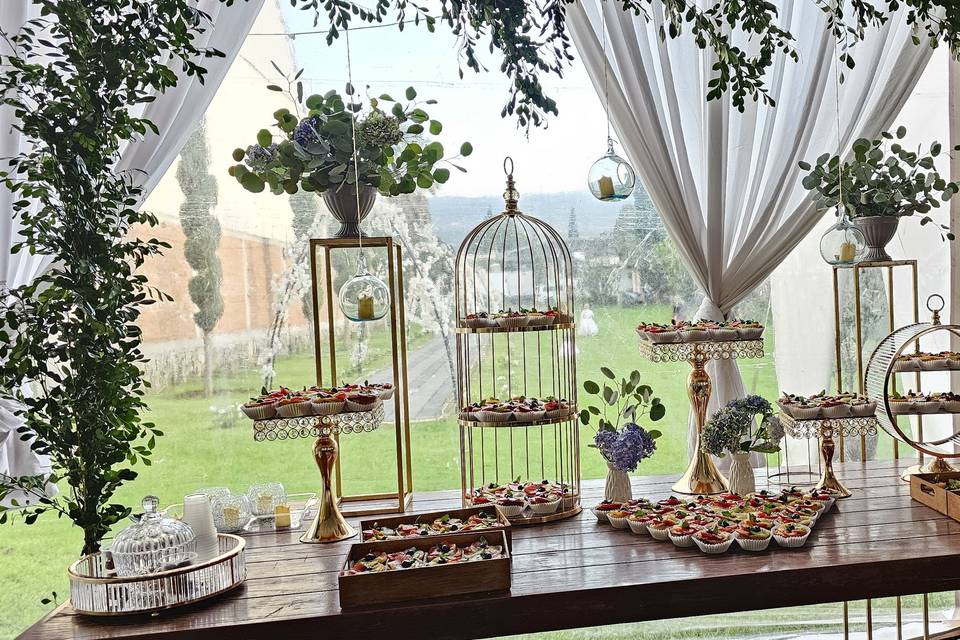 Espacio verde para celebrar matrimonios