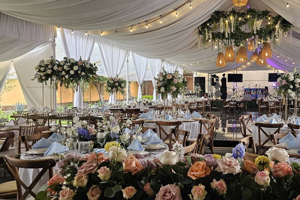 Espacio verde para celebrar matrimonios