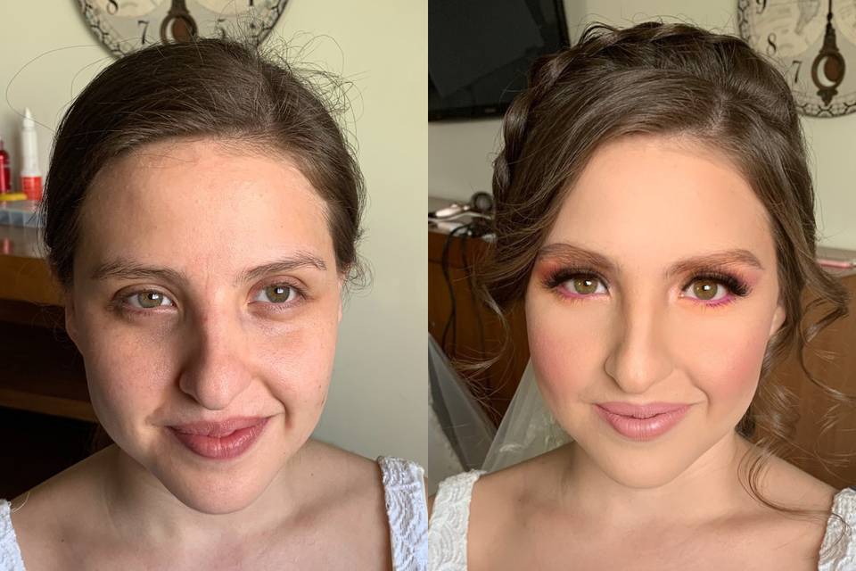 Maquillaje y peinado novia