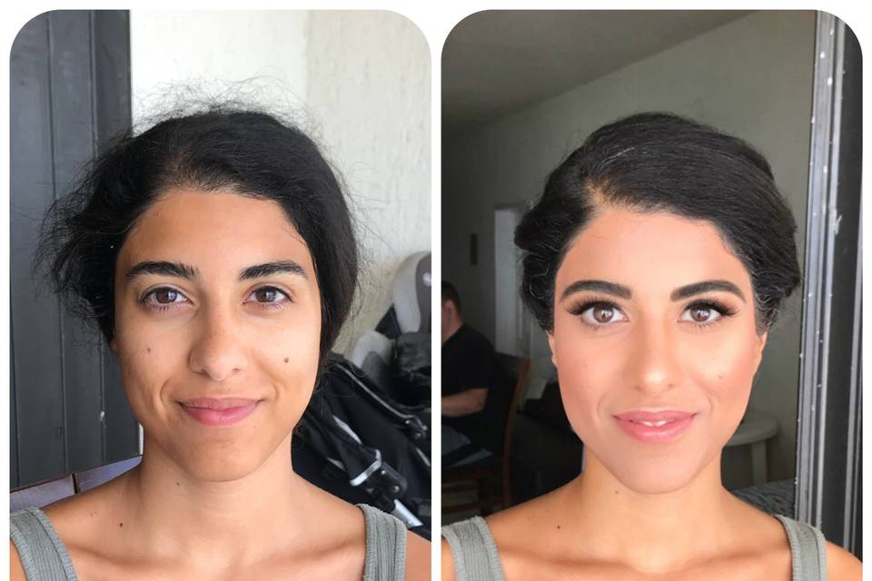 Maquillaje y peinado novia