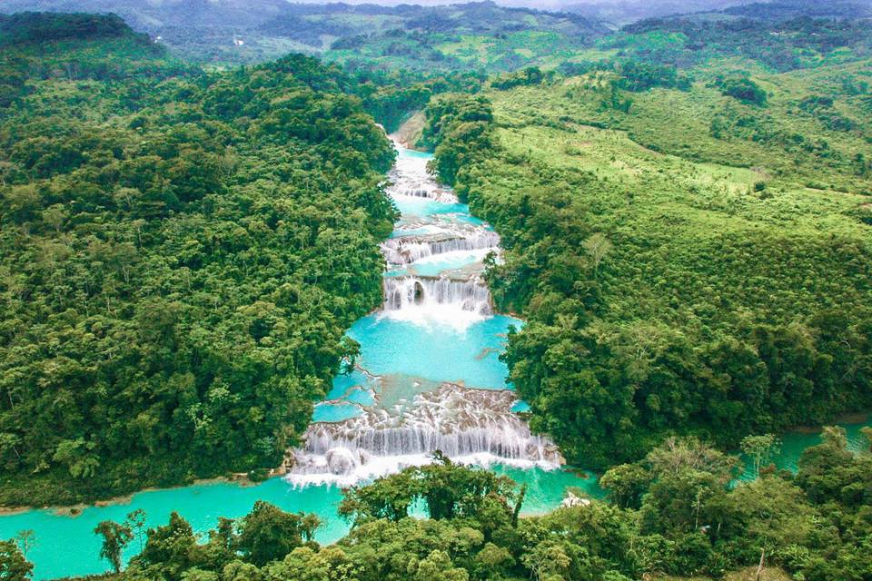 Agua azul, chiapas