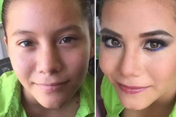 Antes / después