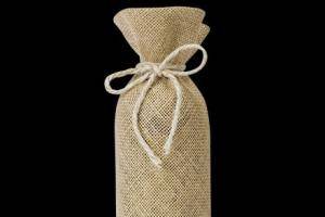 Bolsitas de yute para botellas