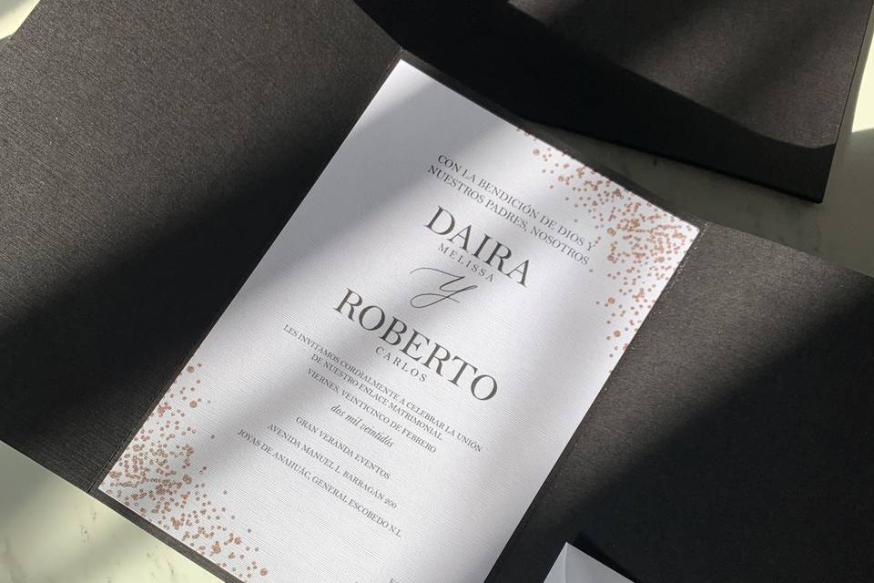 Invitación de daira & roberto