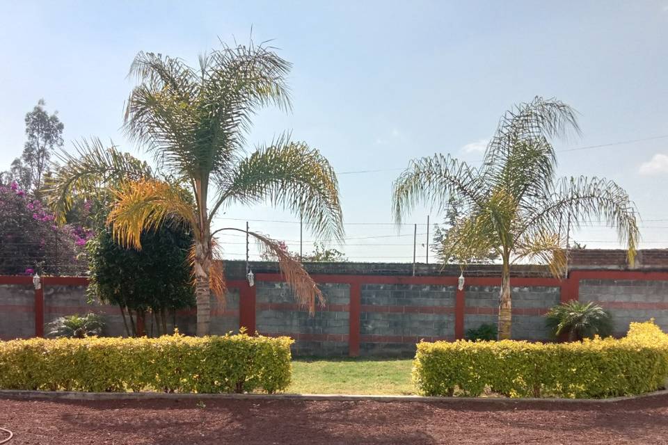 Jardín frente al salón