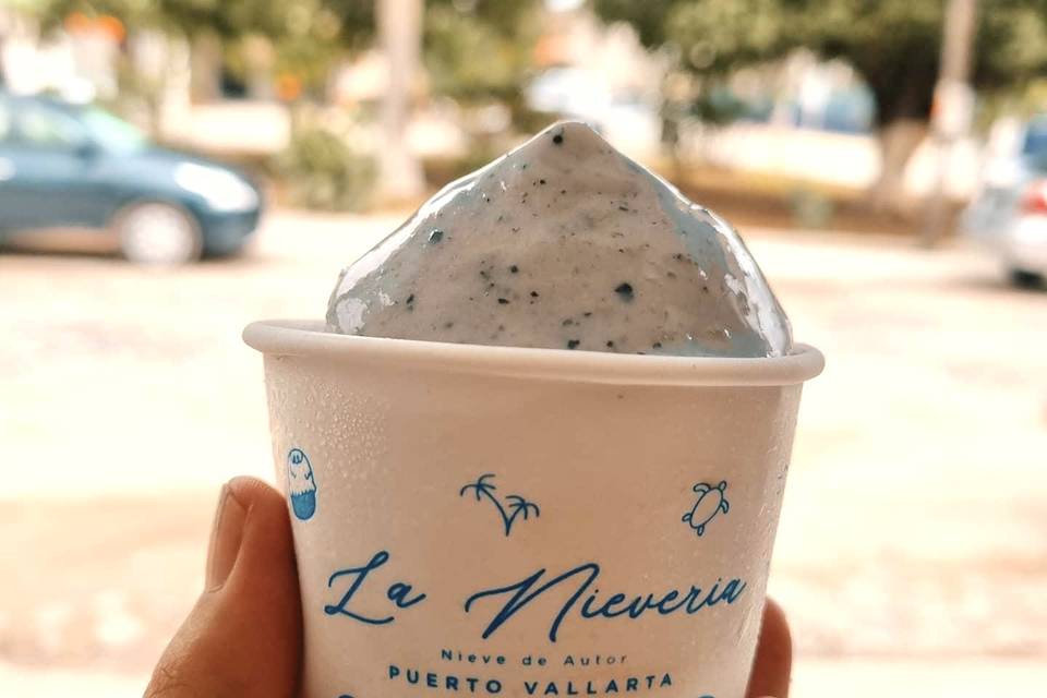 Nieve en vaso