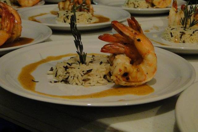 Mariscos con arroz