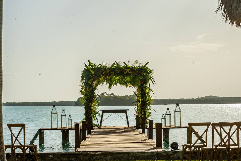 Muelle para ceremonias