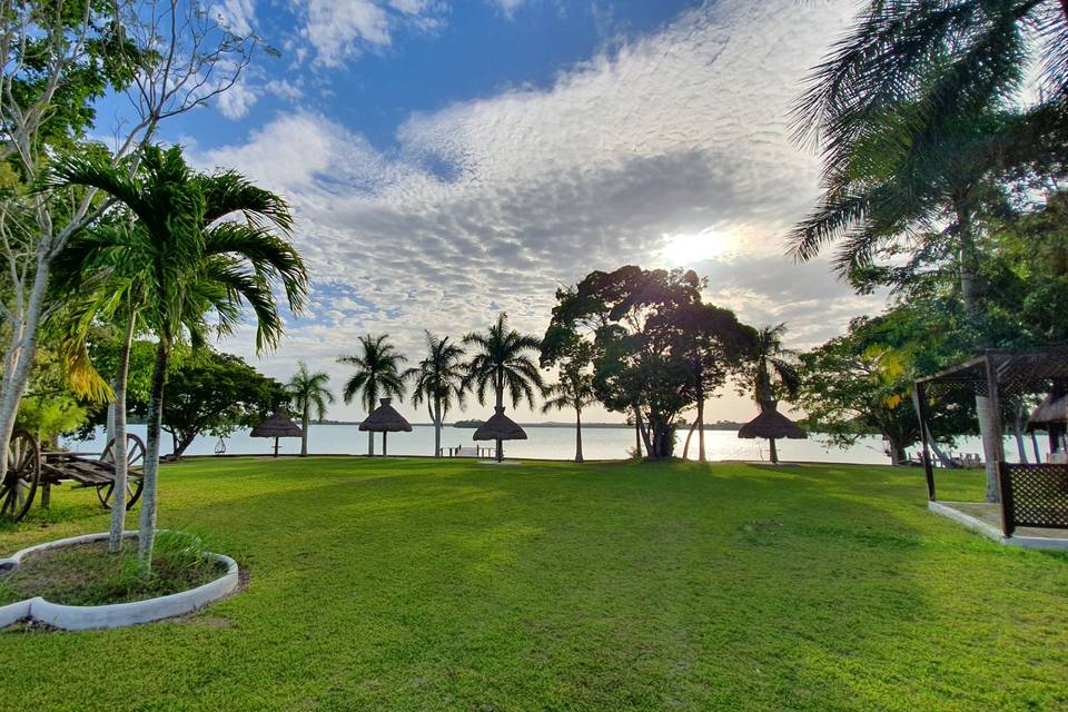 Vista panorámica de la laguna