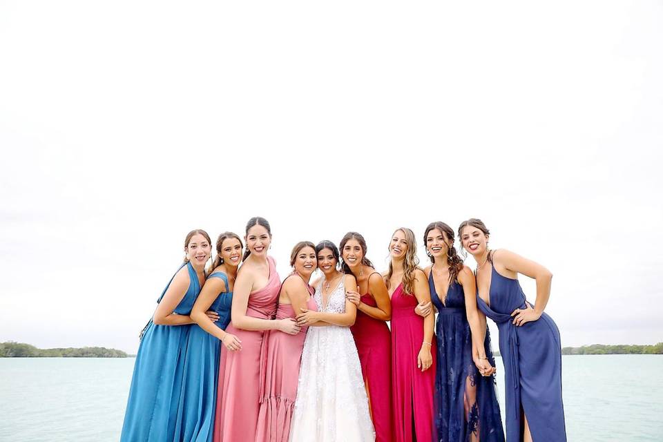 Foto con las damas