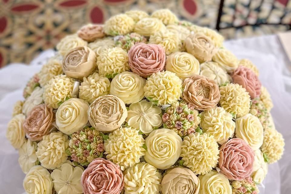 Bouquet 70 cupcakes