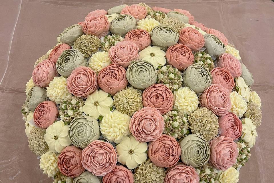 Bouquet 102 cupcakes