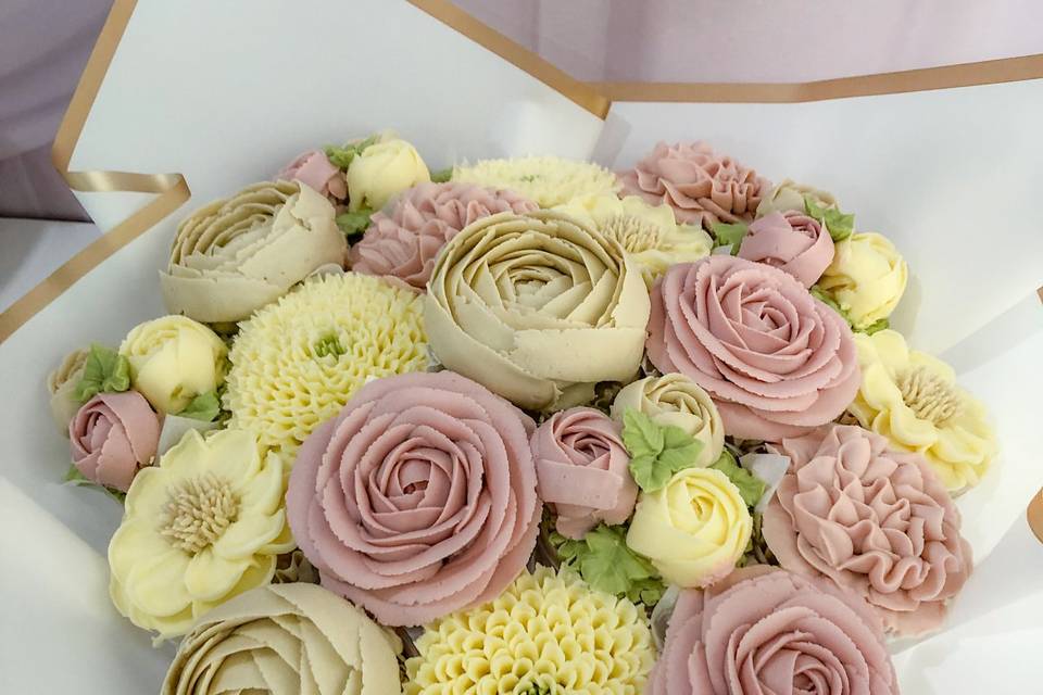 Bouquet de 19 cupcakes