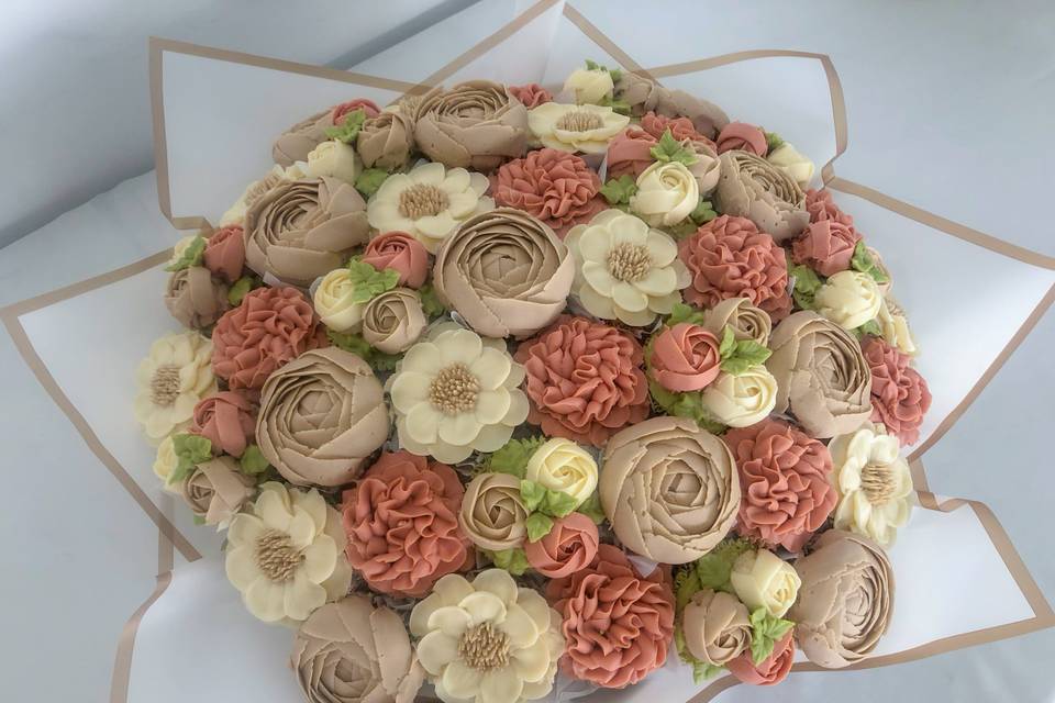 Bouquet de 44 cupcakes