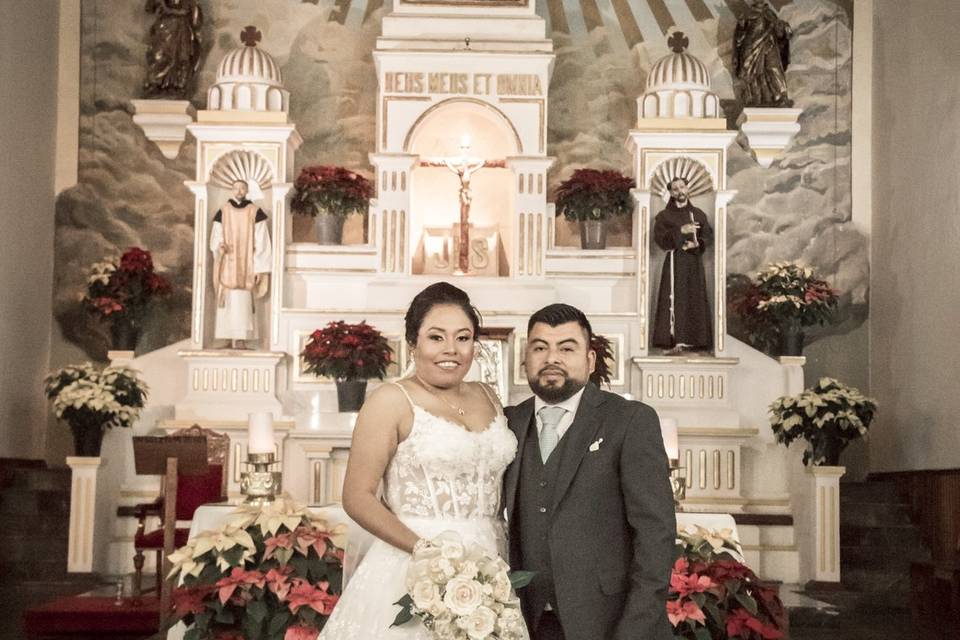 Retrato en el altar