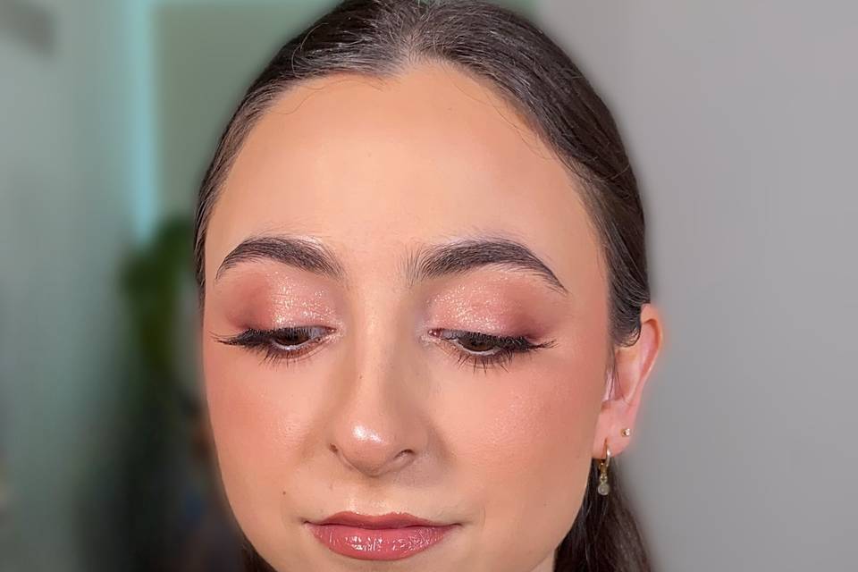 Maquillaje tonos rosas