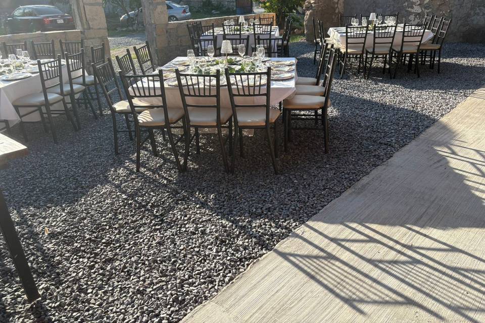 Decoración elegante y cuidando