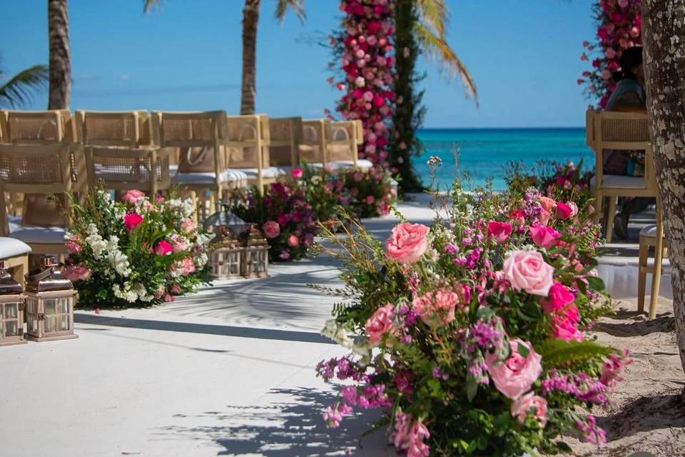 Beach front ceremony