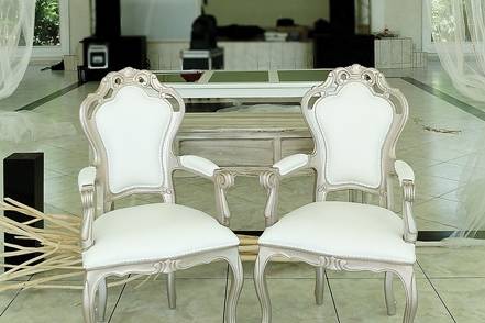 Mesa de novios sillas glam