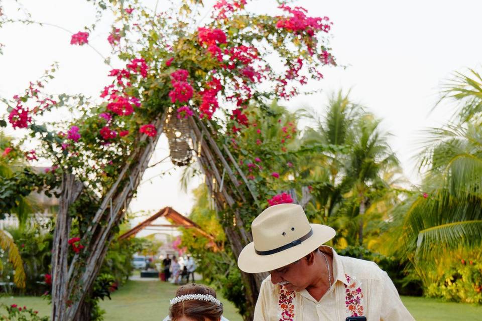 Padre y novia