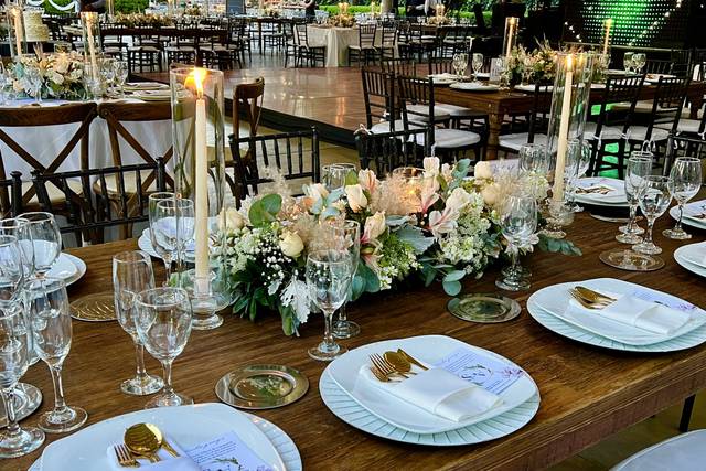 Montaje Vintage con velas