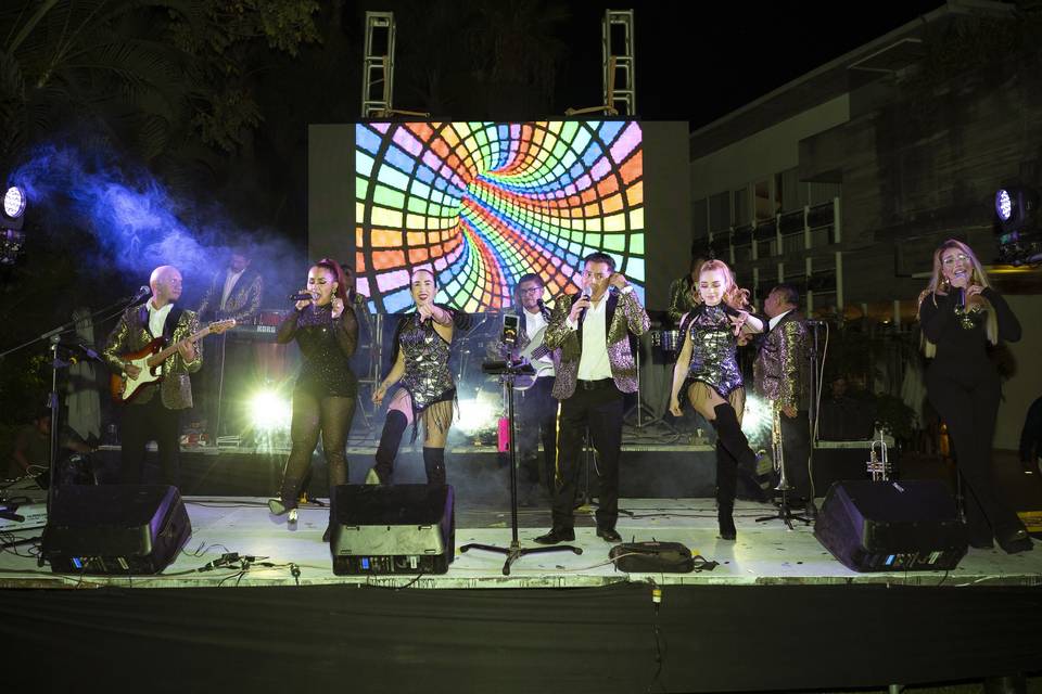 Escenario iluminado