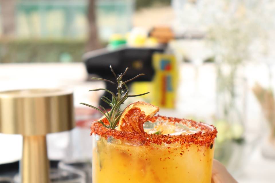Mezcal con maracuyá