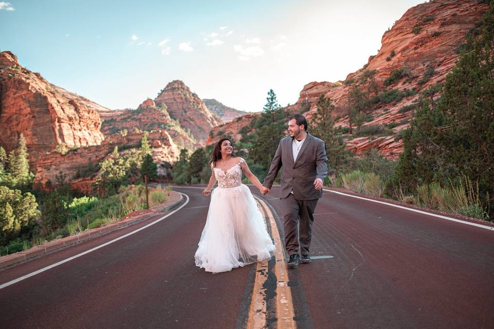 Wedding day photoshoot