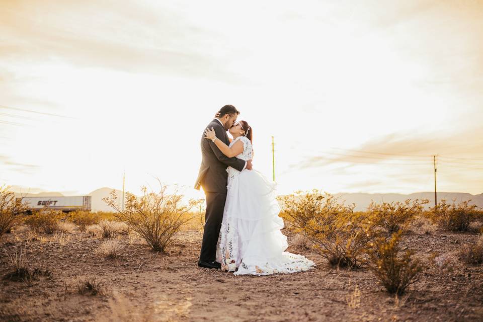 Wedding day photoshoot