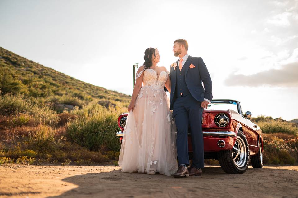 Wedding day photoshoot