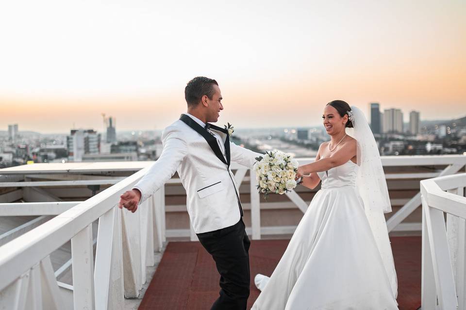 Wedding day photoshoot