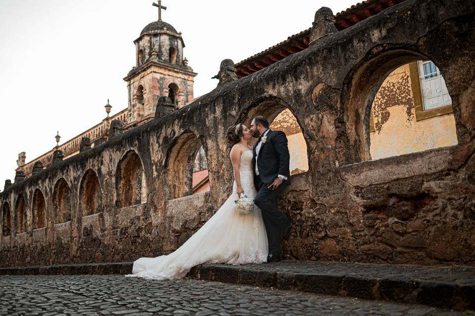 Wedding day photoshoot