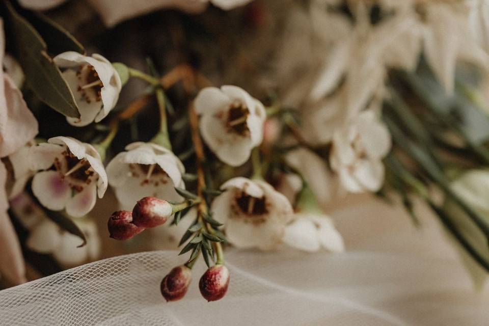 Ramo de novia romántico