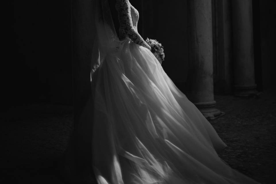 La novia de perfil