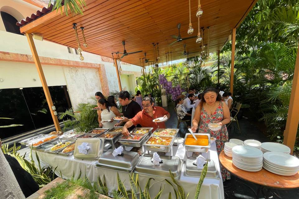 Boda en terraza