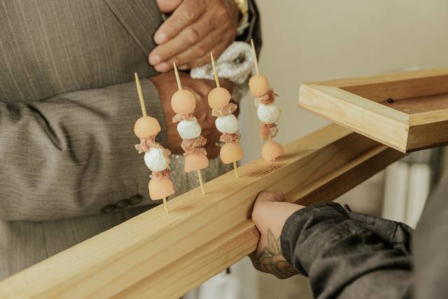 Brochetas de dulces